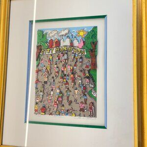 Charles Fazzino "COOL DOWN" - Hand Embellished 3D Serigraph